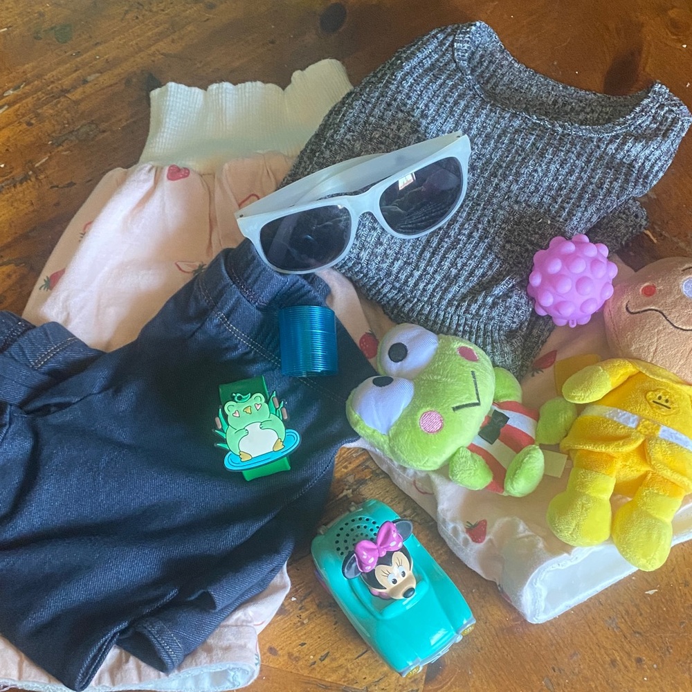 Make offer Green Frog Brown Gingerbread Plush Toy Set clothing see detailed info